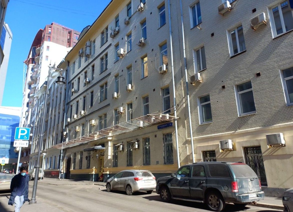 фасад дома, здание по адресу г Москва, Малый Каковинский пер, д 4 стр 1 